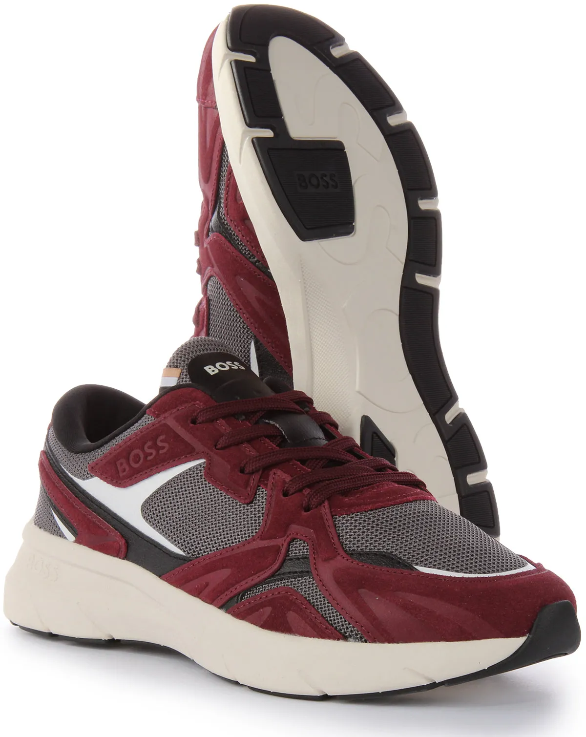 Boss Owen Runner In Maroon For Men