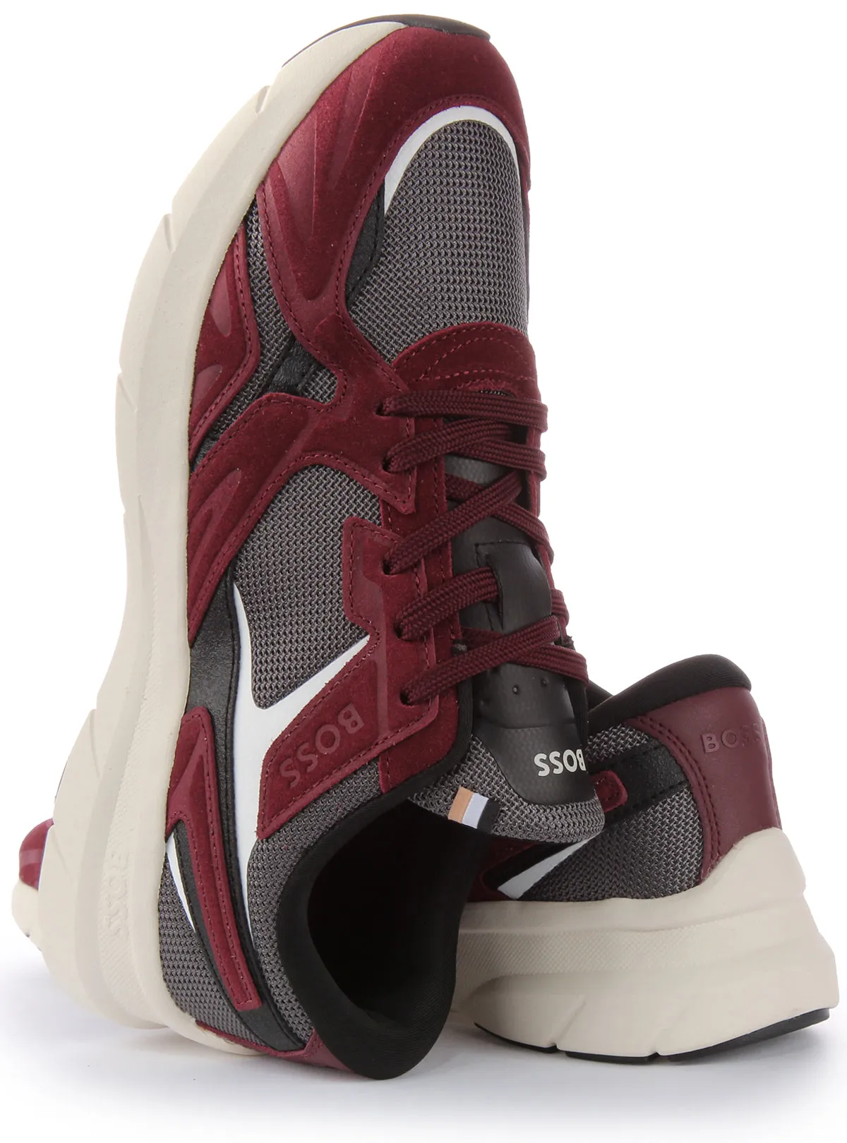 Boss Owen Runner In Maroon For Men