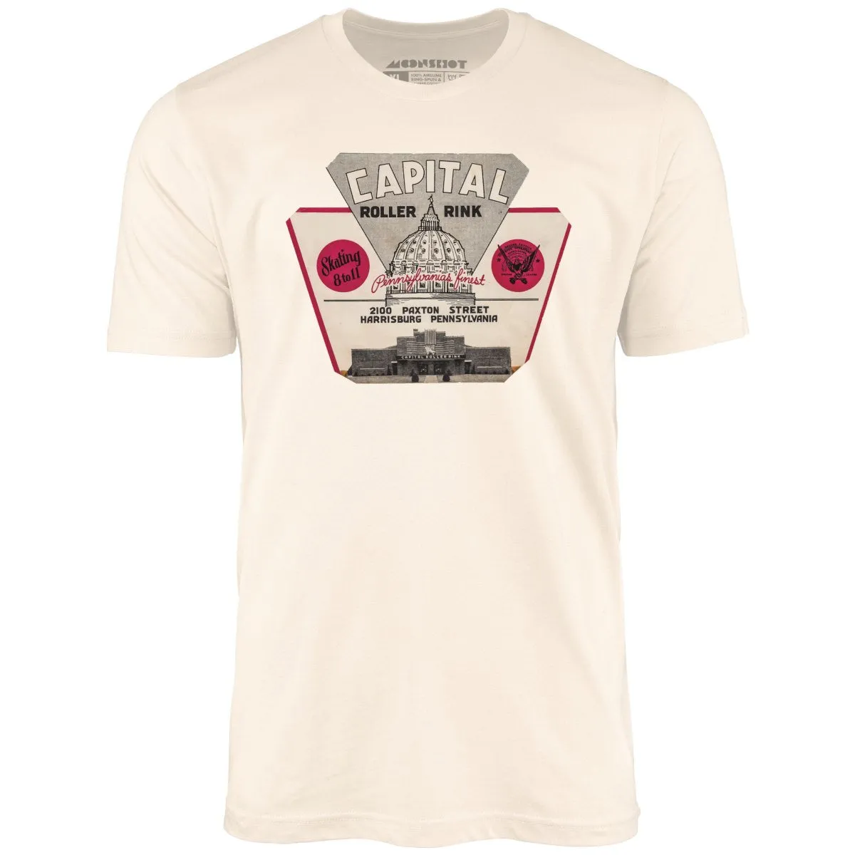 Capital Roller Rink - Harrisburg, PA - Vintage Roller Rink - Unisex T-Shirt