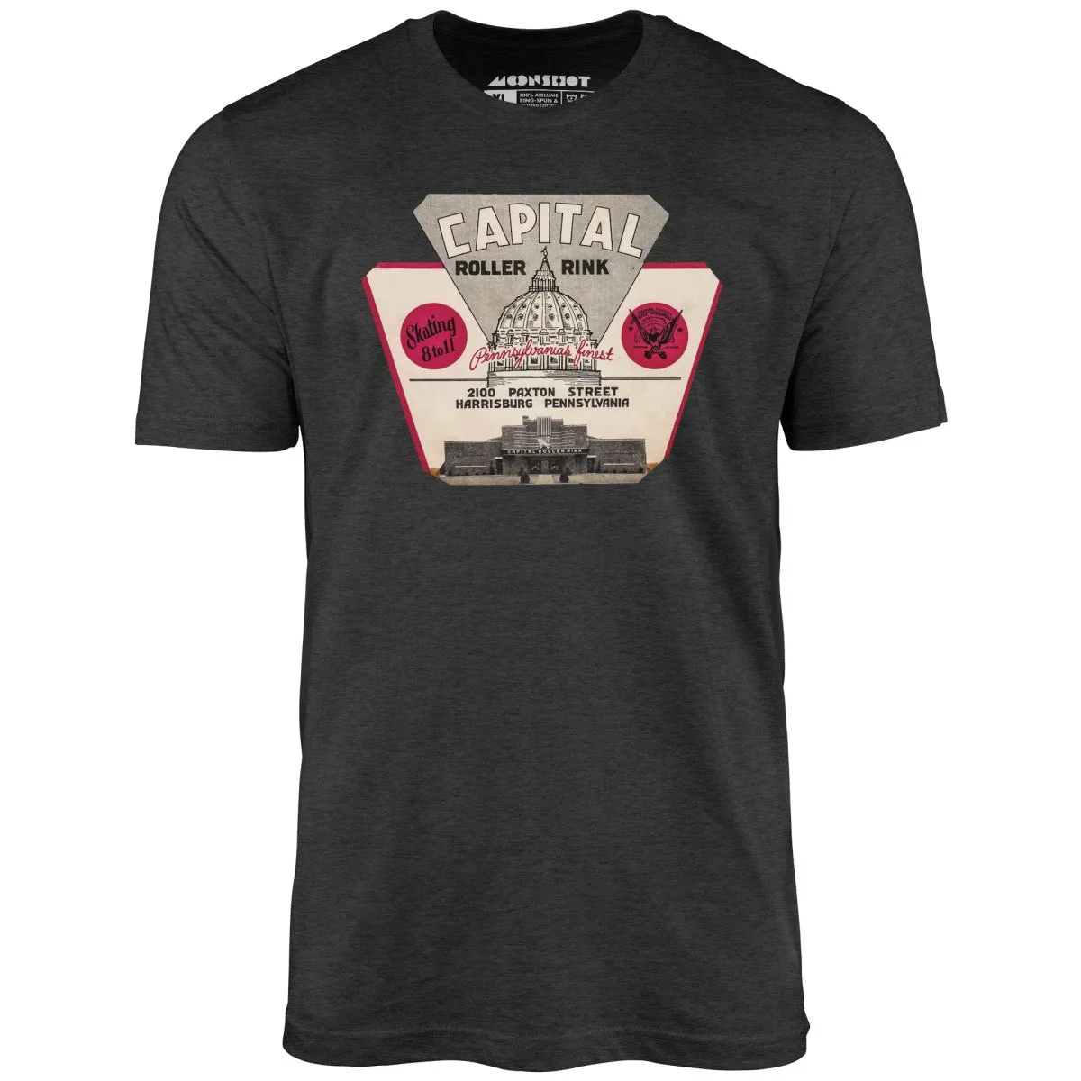 Capital Roller Rink - Harrisburg, PA - Vintage Roller Rink - Unisex T-Shirt