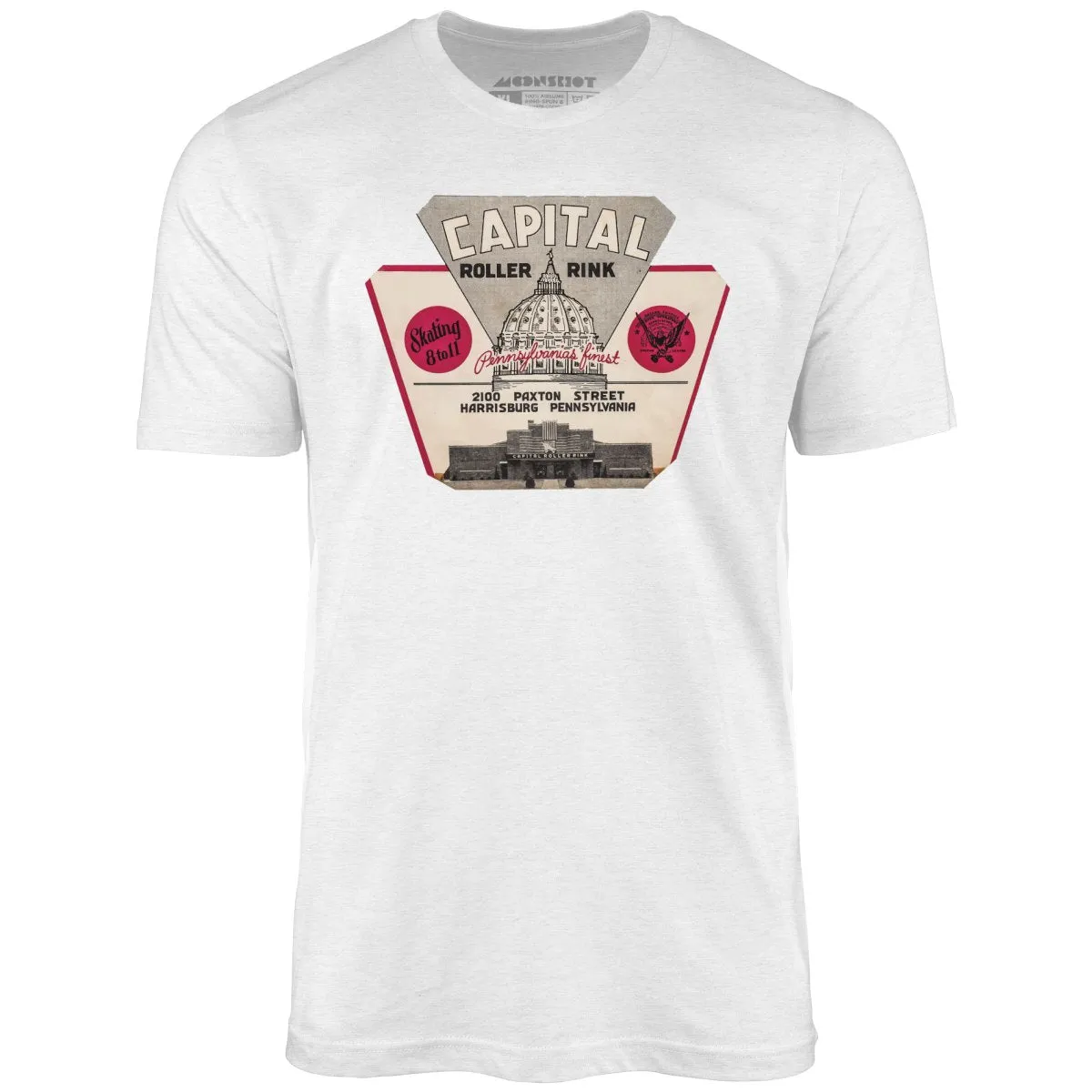 Capital Roller Rink - Harrisburg, PA - Vintage Roller Rink - Unisex T-Shirt