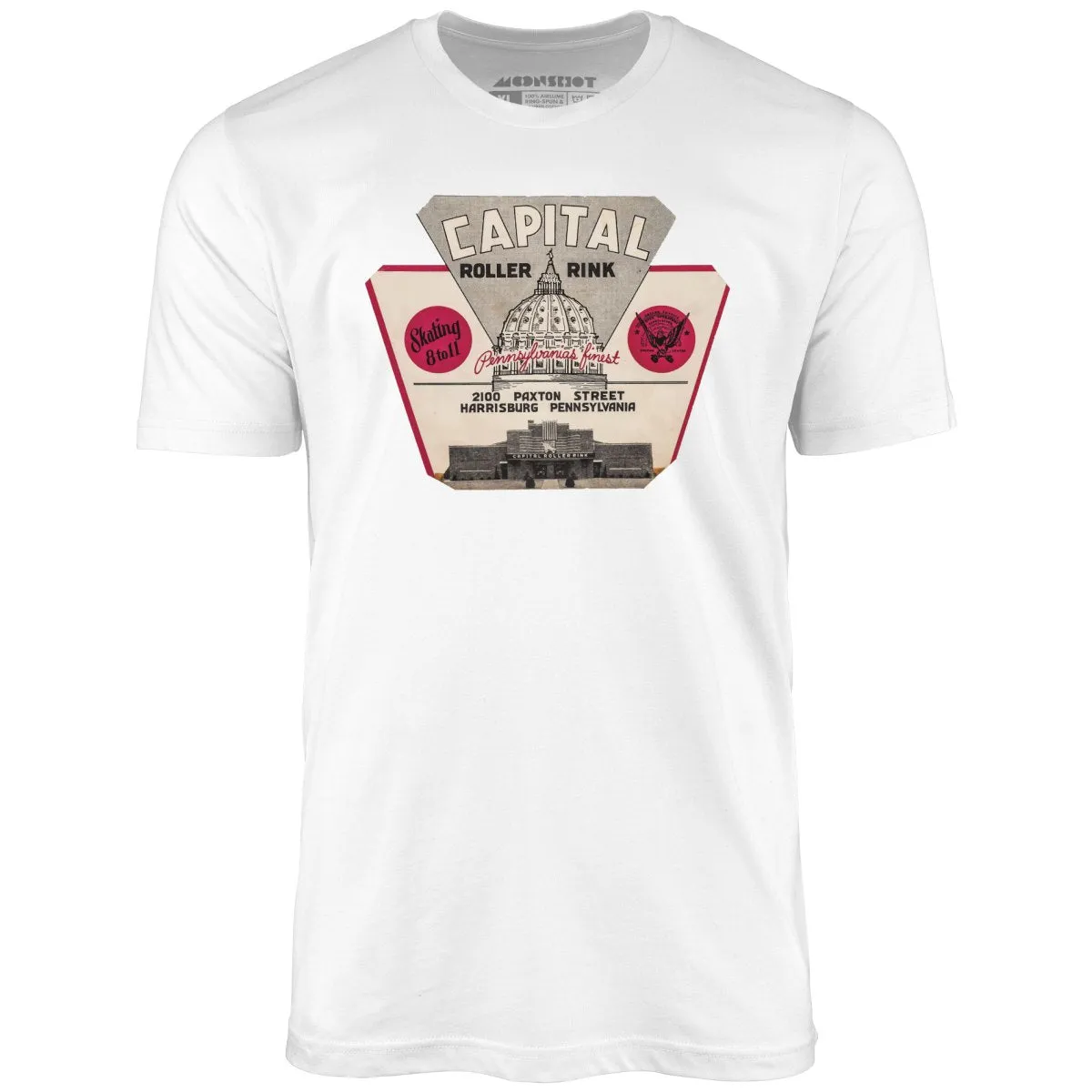 Capital Roller Rink - Harrisburg, PA - Vintage Roller Rink - Unisex T-Shirt