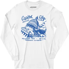 Capitol City Roller Club - Sacramento, CA - Vintage Roller Rink - Long Sleeve T-Shirt