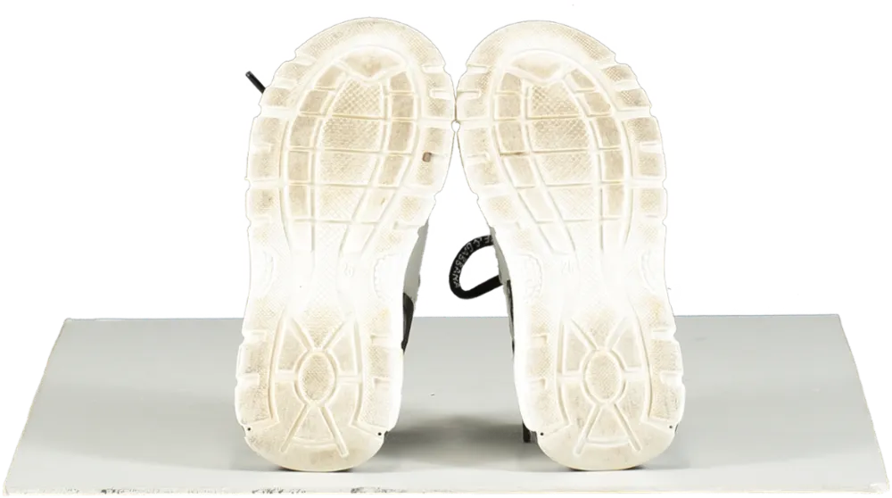 Dolce & Gabbana White Slip On Pelle Logo Trianers UK 8 EU 25 👼