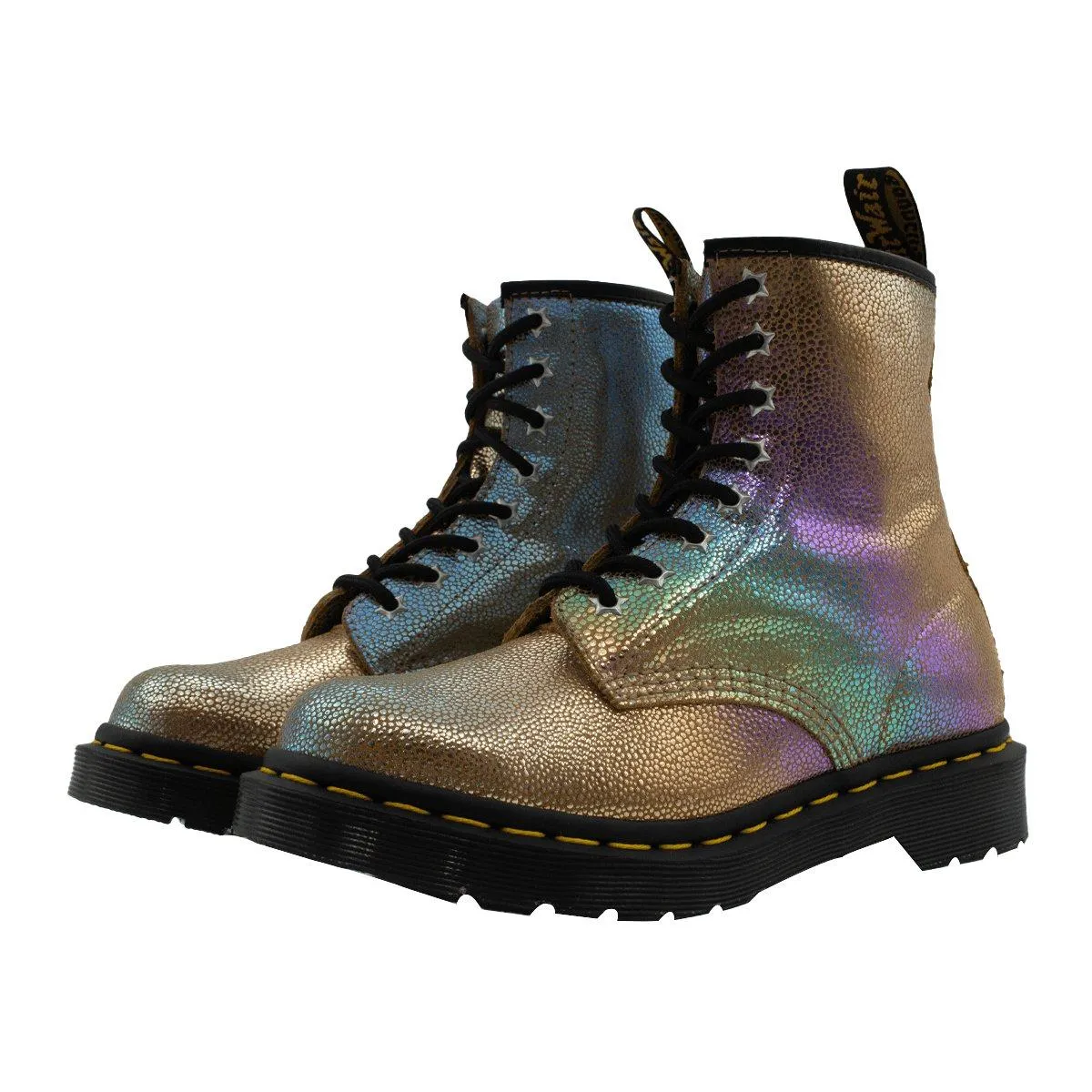 Dr. Martens Air Wair Ankle Boots Leather Gold Colour For Women