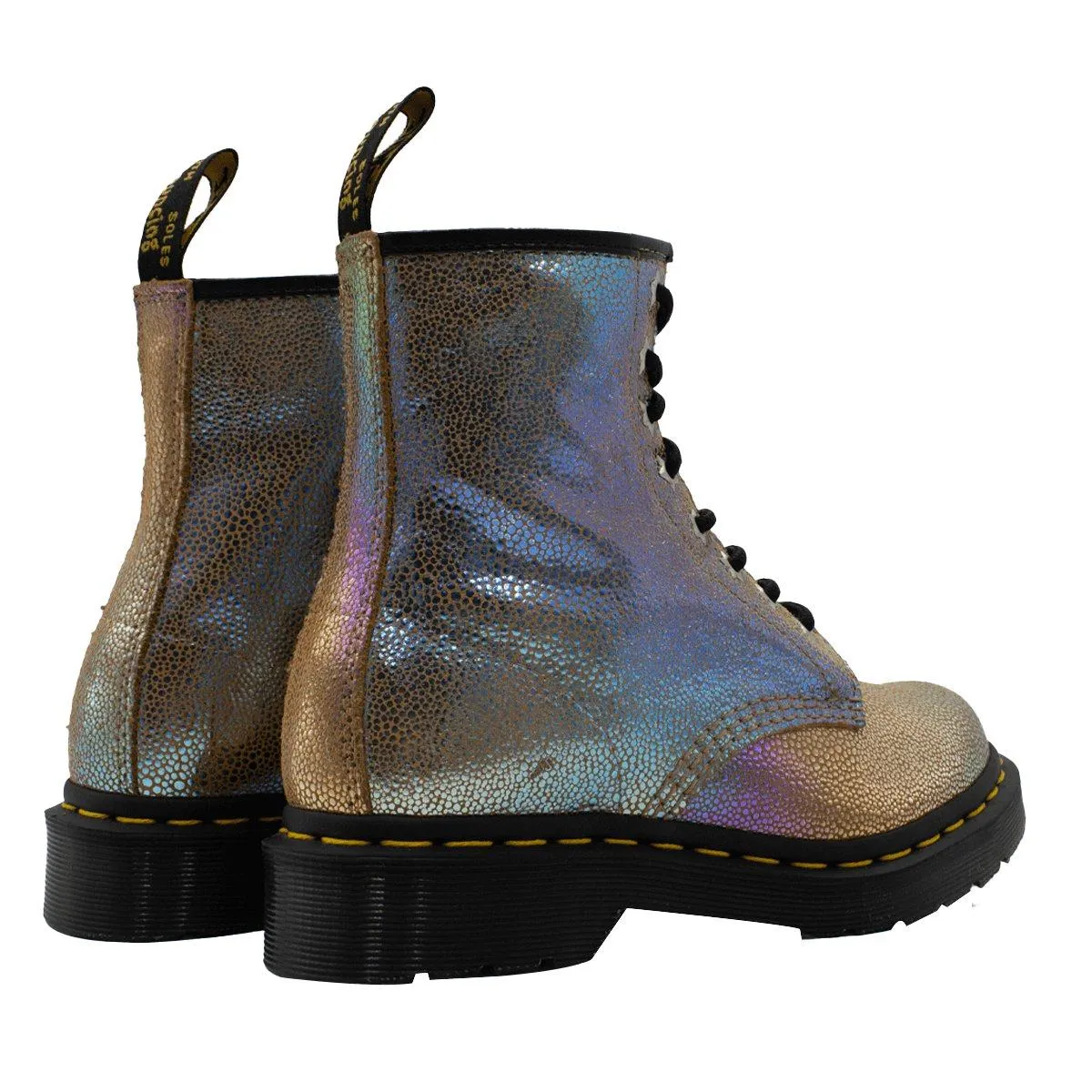 Dr. Martens Air Wair Ankle Boots Leather Gold Colour For Women