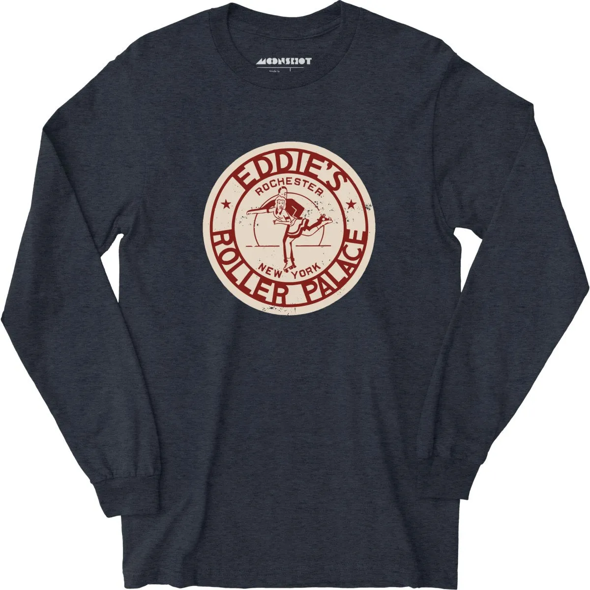 Eddie's Roller Palace - Rochester, NY - Vintage Roller Rink - Long Sleeve T-Shirt