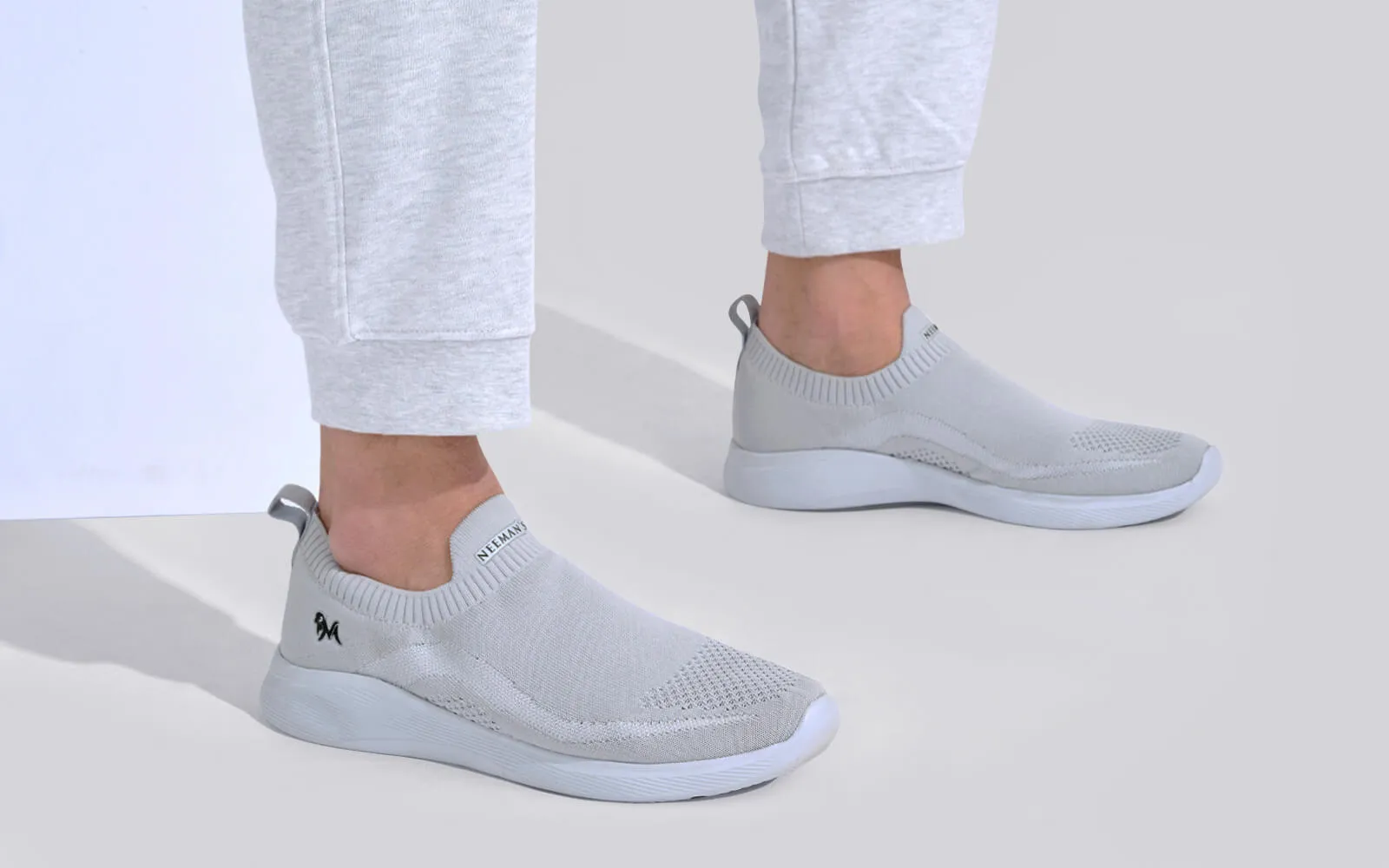 Everyday Basic Slip Ons : Light Grey