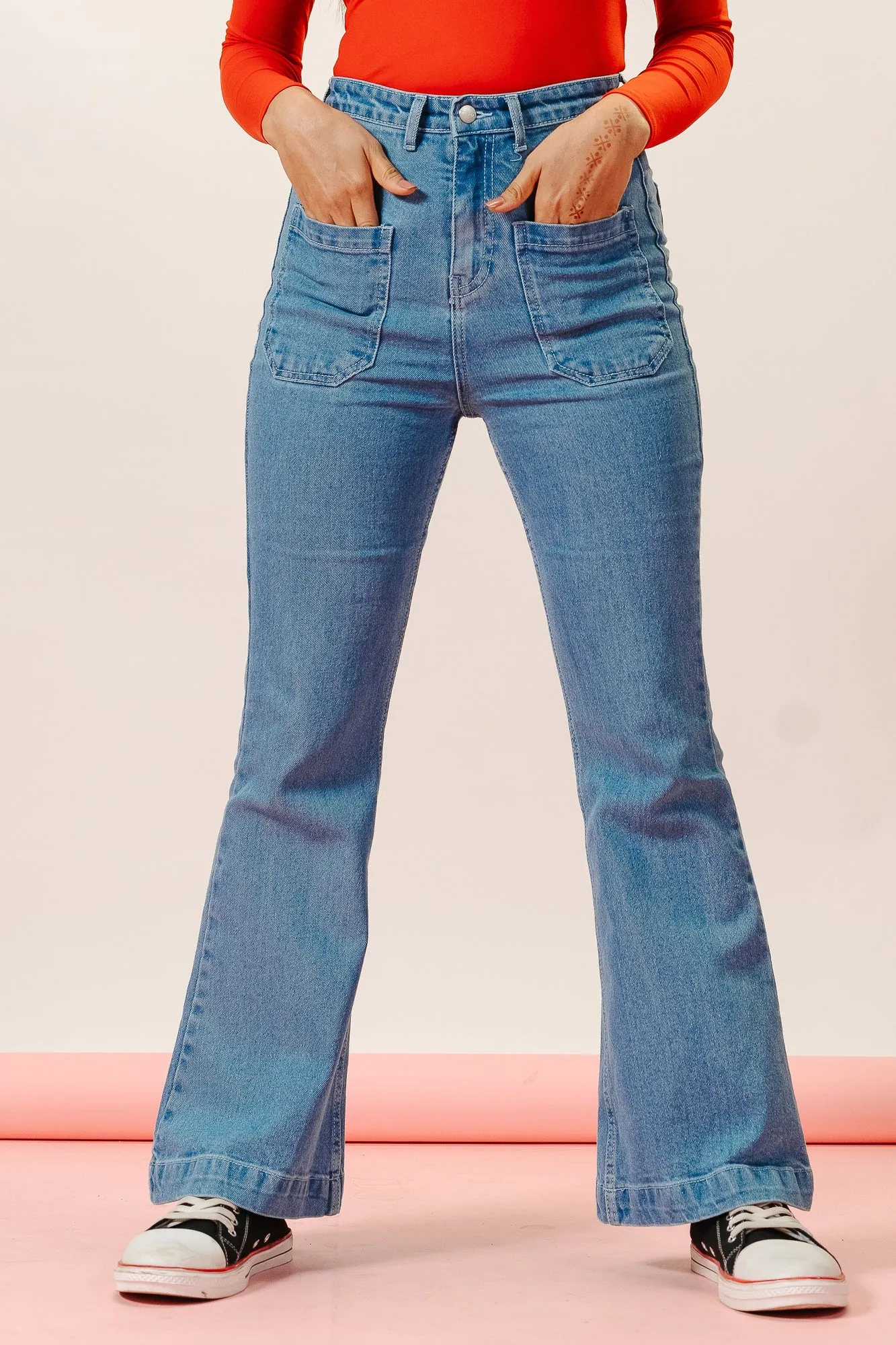 Front Pocket Mermaid Bootcut