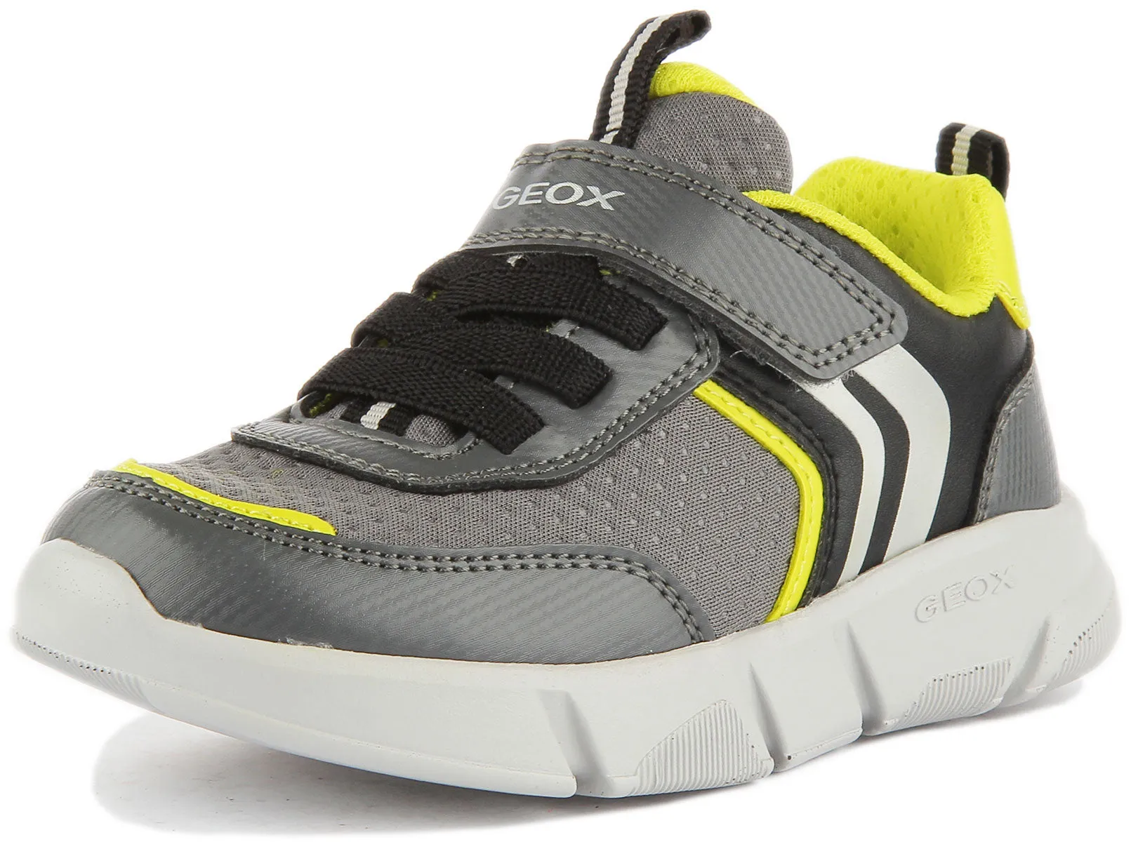 Geox Aril Boy Trainers In Grey For Kids