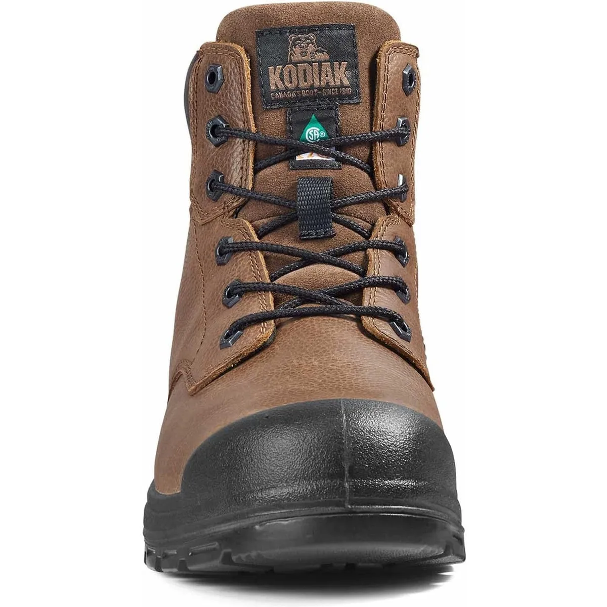 Kodiak Men's Greb 6" Steel Toe Slip Resist Safety Work Boot -Brown- 4TH4BN