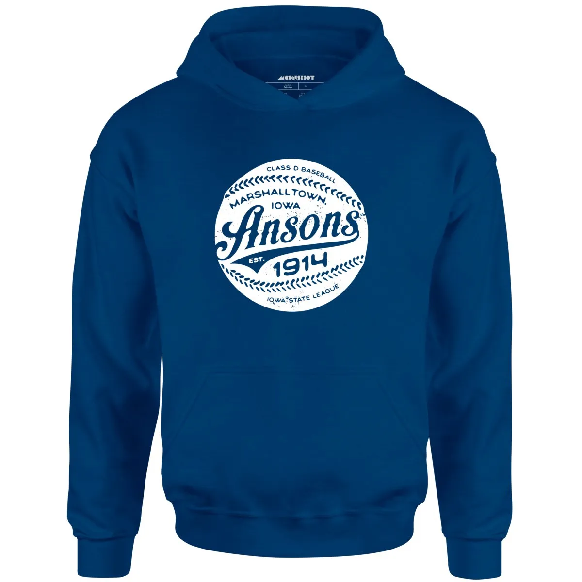 Marshalltown Ansons - Iowa - Vintage Defunct Baseball Teams - Unisex Hoodie