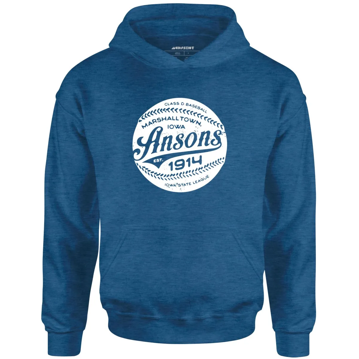 Marshalltown Ansons - Iowa - Vintage Defunct Baseball Teams - Unisex Hoodie