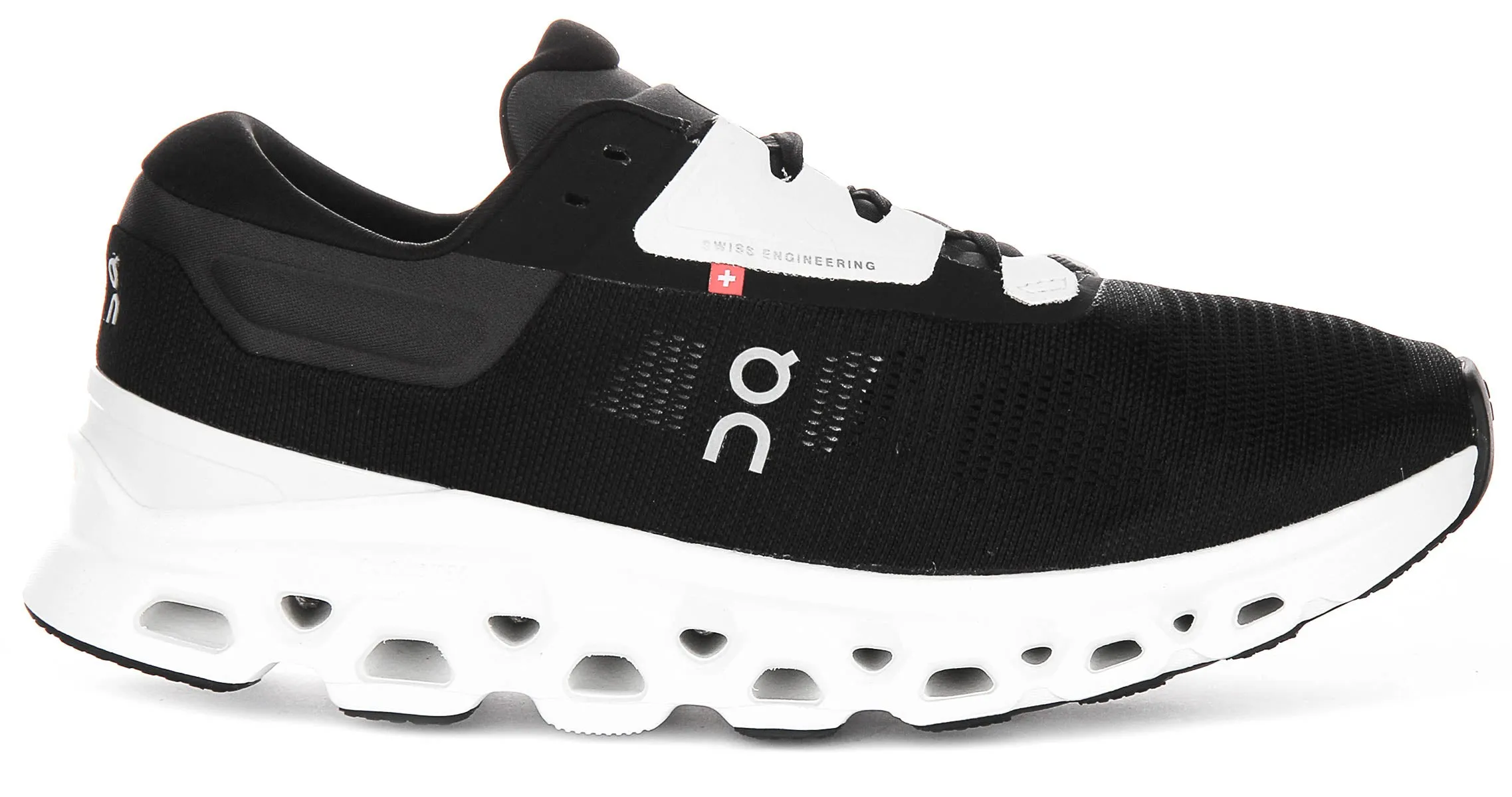 On Running Cloudstratus 3 In Black White For Men