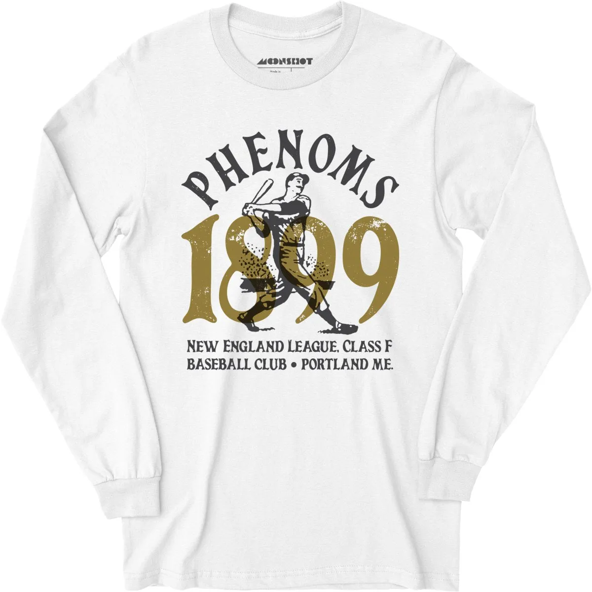 Portland Phenoms - Maine - Vintage Defunct Baseball Teams - Long Sleeve T-Shirt