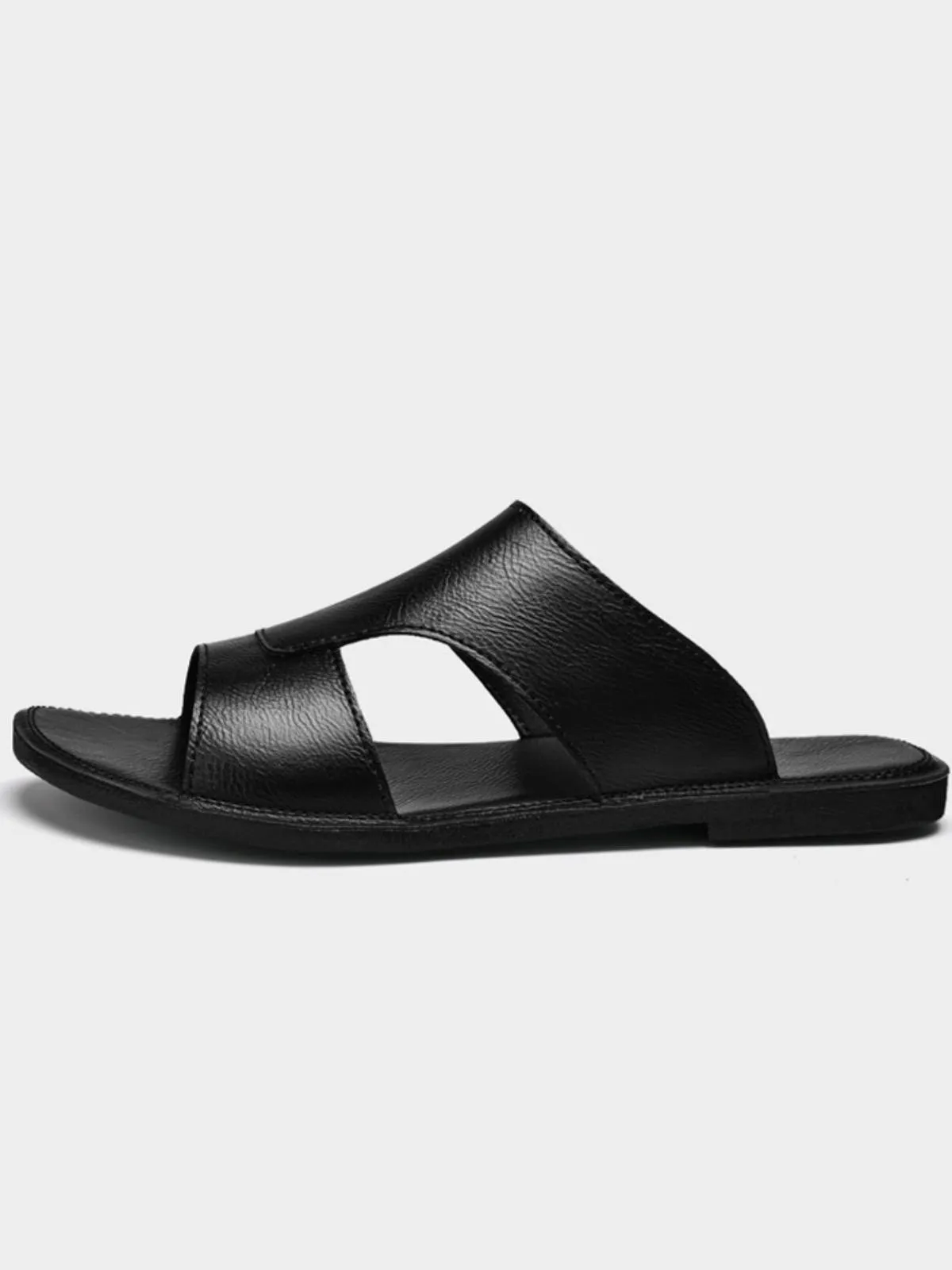 Summer Slip-On Leather Sandals