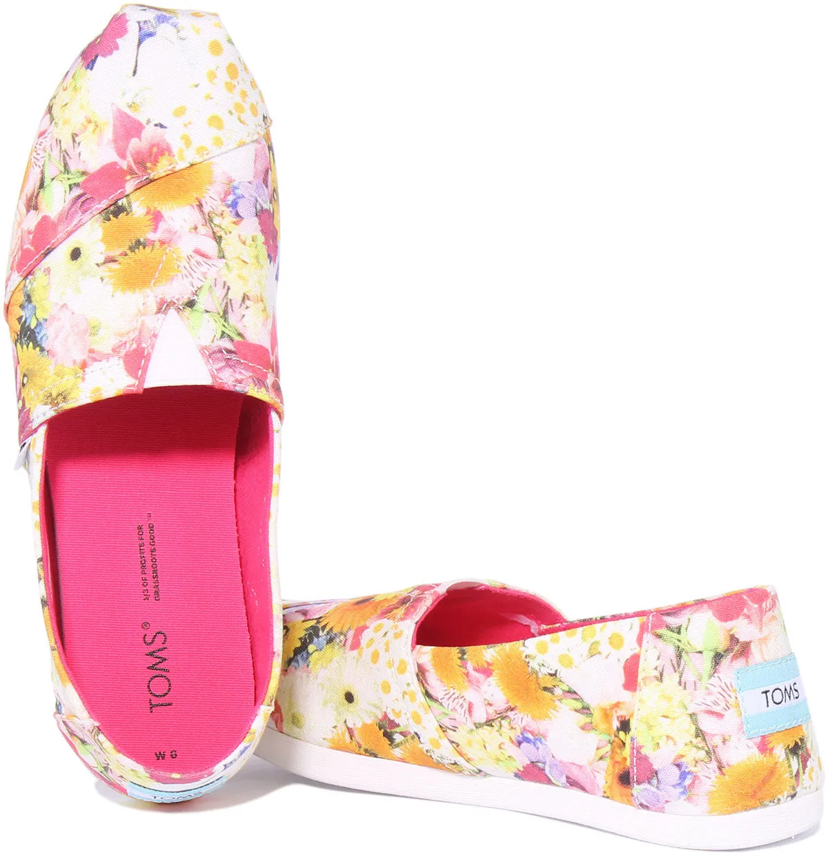 Toms Alpargata In White Floral For Women