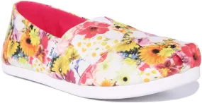 Toms Alpargata In White Floral For Women