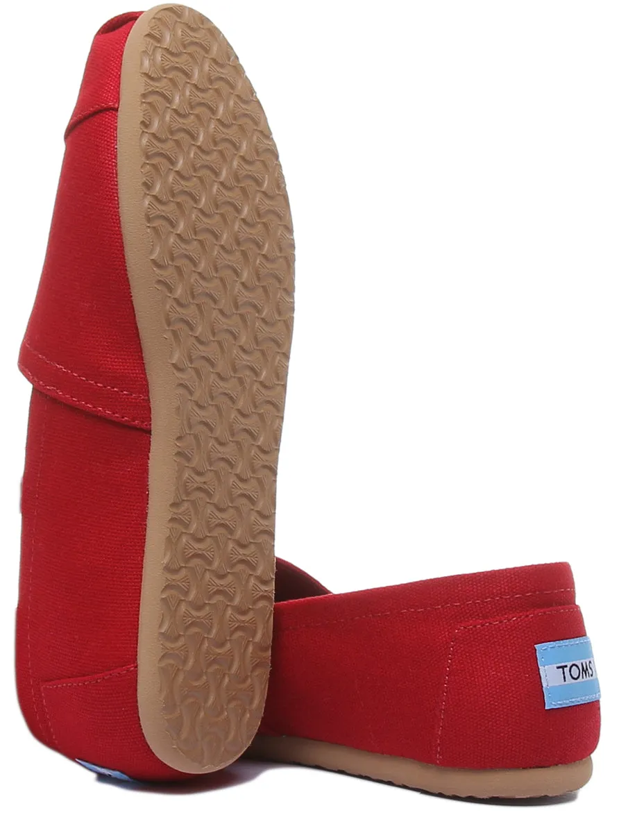 Toms Classic In Red