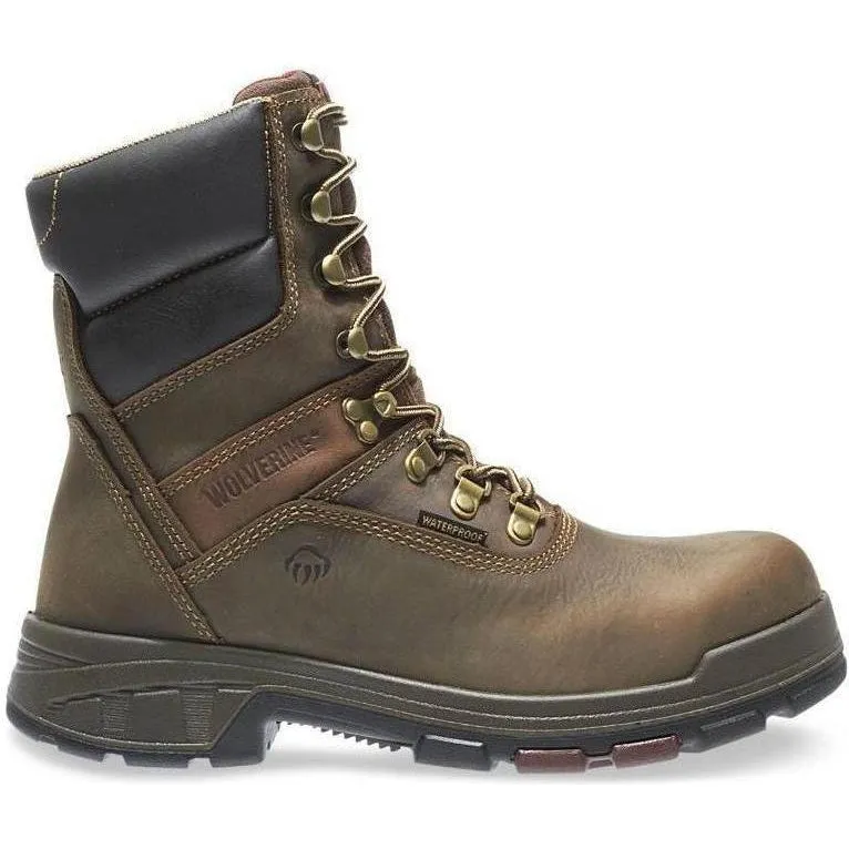 Wolverine Men's Cabor EPX 8" Comp Toe WP Work Boot - Brown - W10316